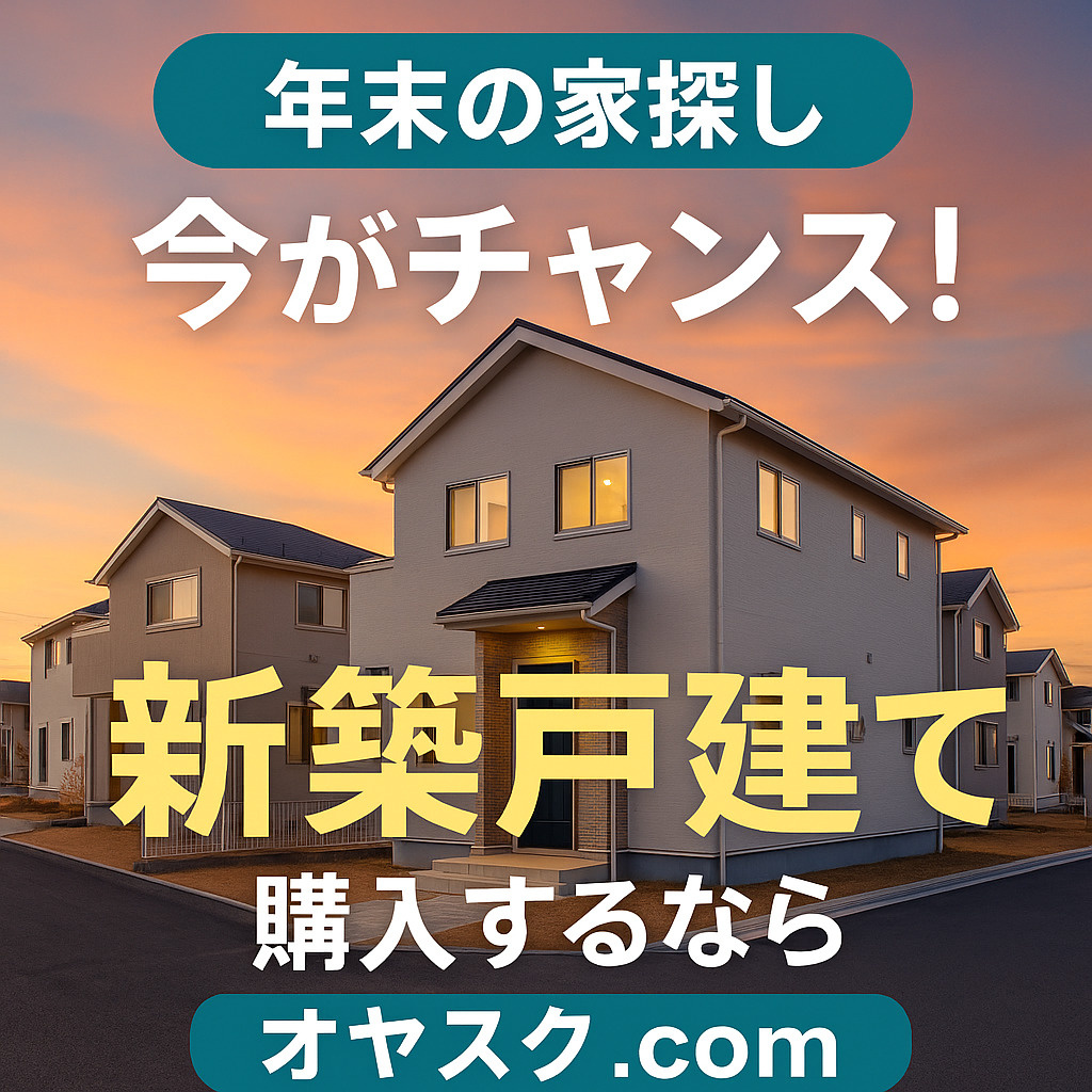 年末の建売住宅購入で損しない！足立・葛飾・江戸川で仲介手数料...の画像