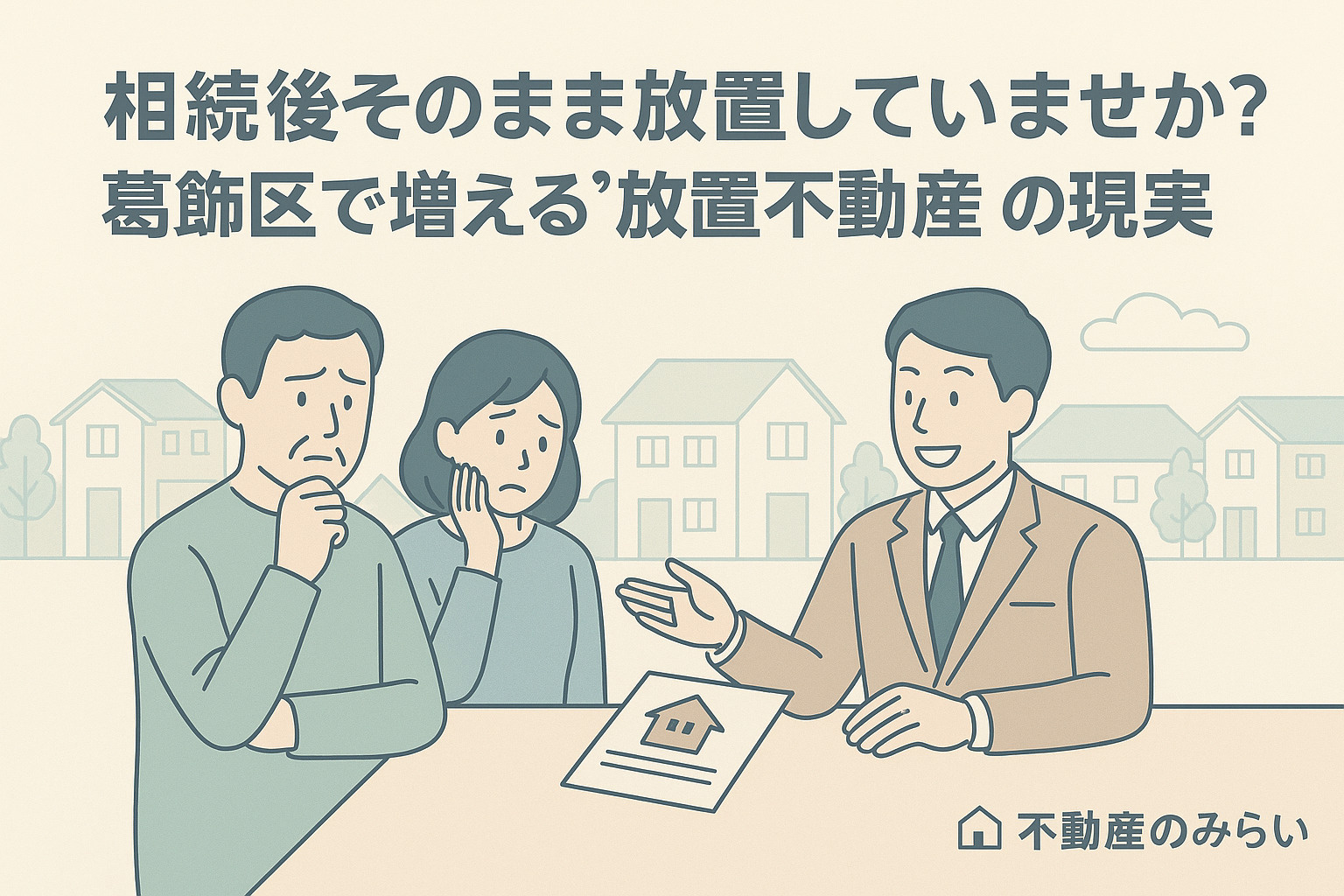 【知らないと損！】葛飾区で相続不動産を売る前に確認すべき３つ...の画像