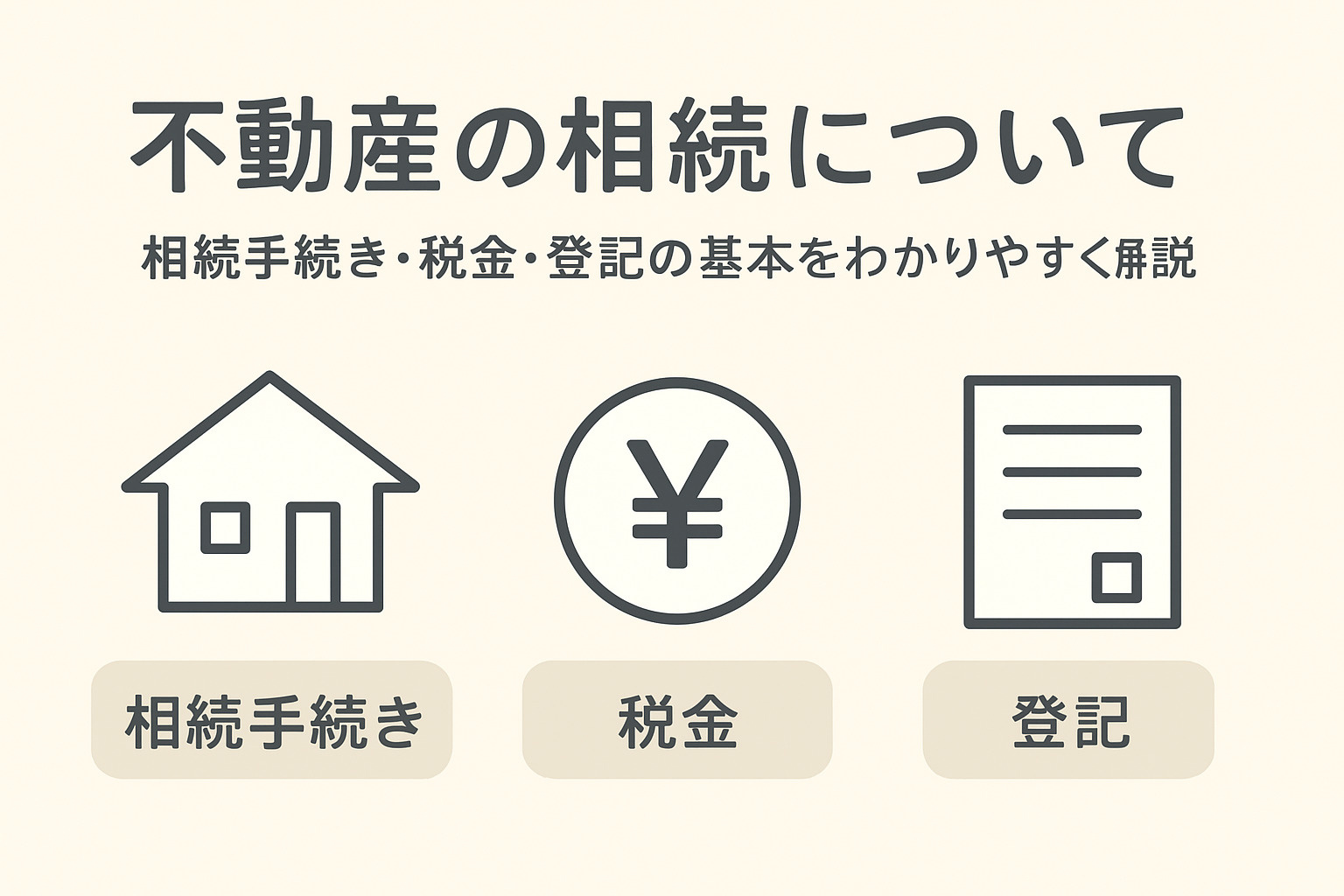 不動産の相続について ～相続手続き・税金・登記の基本をわかり...の画像