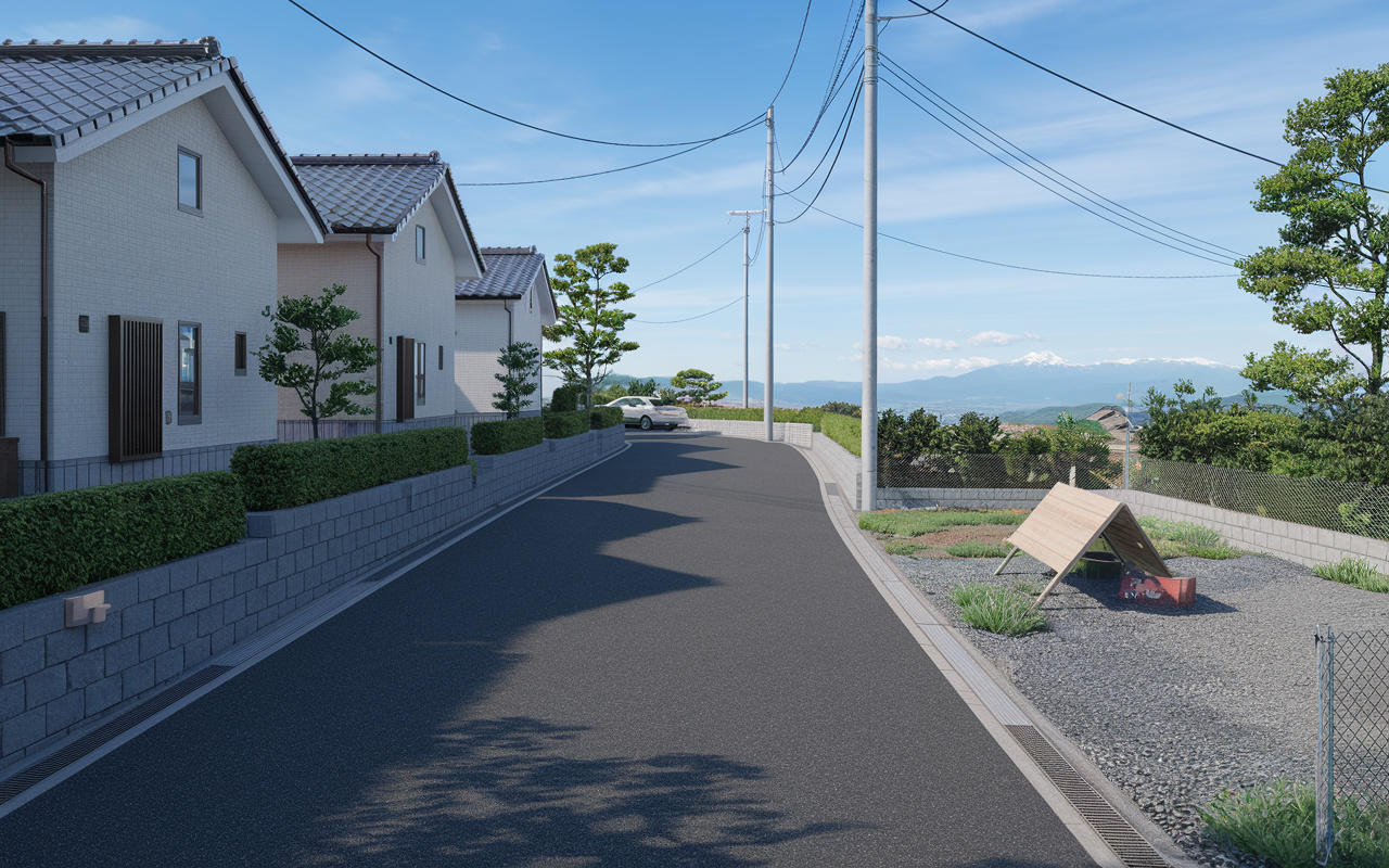 南アルプス市での土地選びに道路向きは重要？メリットと注意点も...の画像
