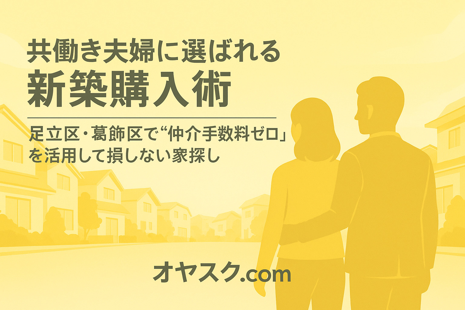 共働き夫婦に選ばれる新築購入術──足立区・葛飾区で“仲介手数...の画像