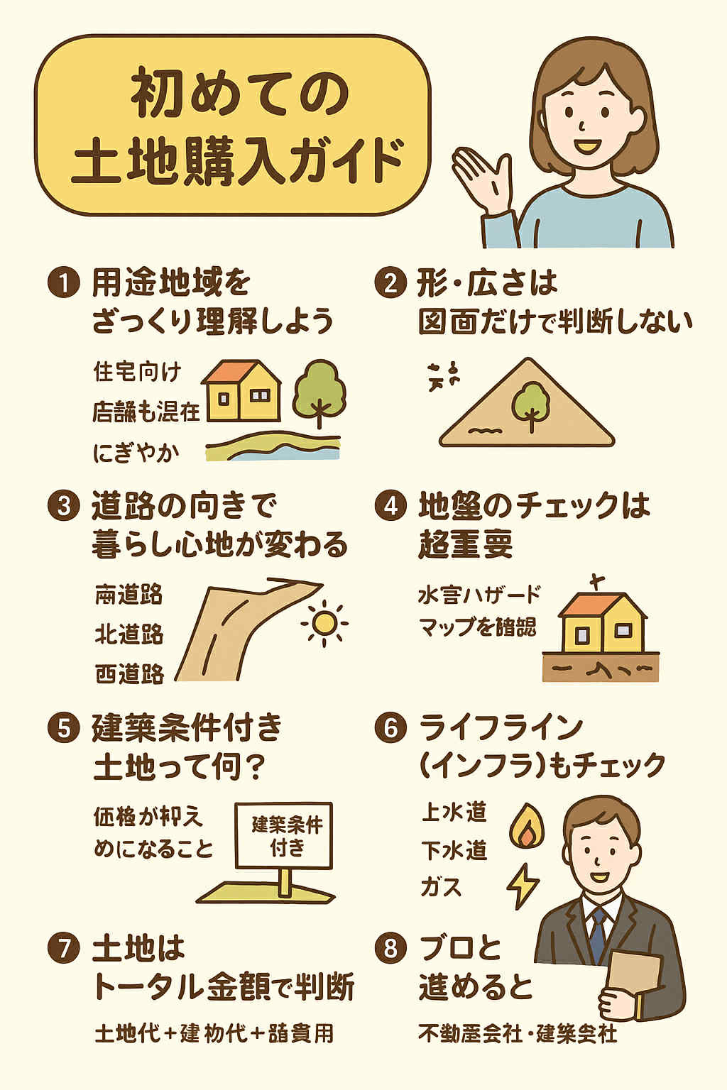 【土地購入編】ポップに分かる！初めての土地購入ガイドの画像