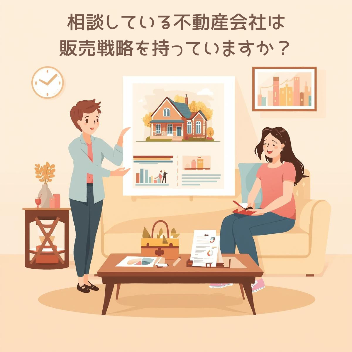 相談している不動産会社は販売戦略を持っていますか？の画像