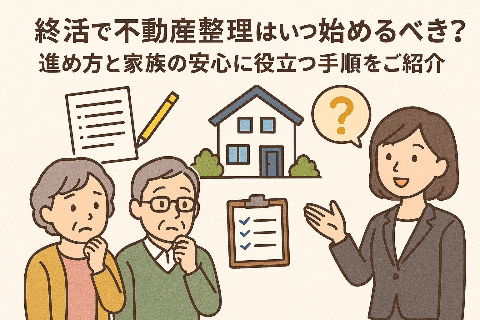 終活で不動産整理はいつ始めるべき？進め方と家族の安心に役立つ...の画像