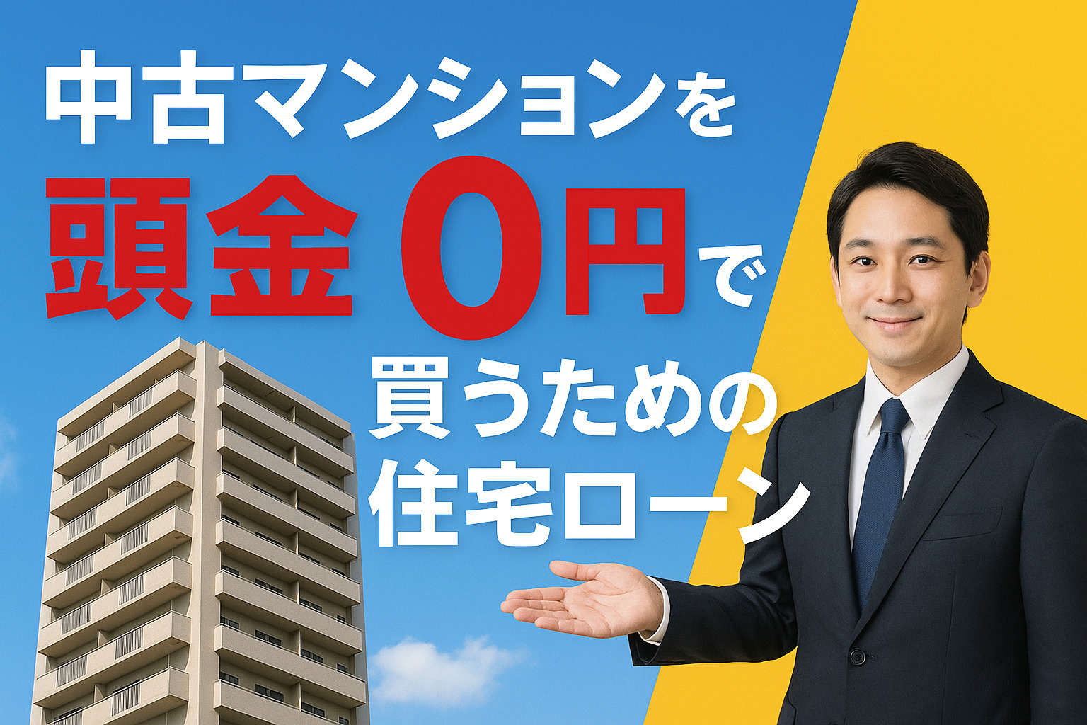 福岡市で中古マンションを頭金0円で買える理由は？30代向け資...の画像