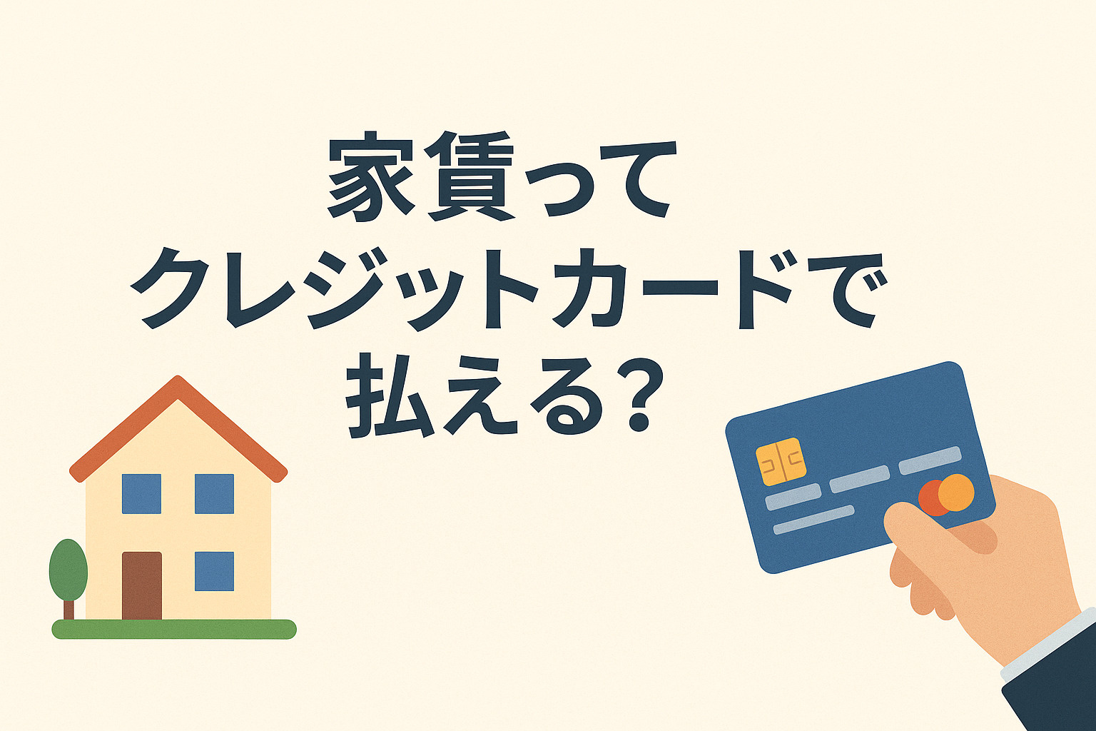 家賃ってクレジットカードで払える？知らないと損する賃貸の支払...の画像