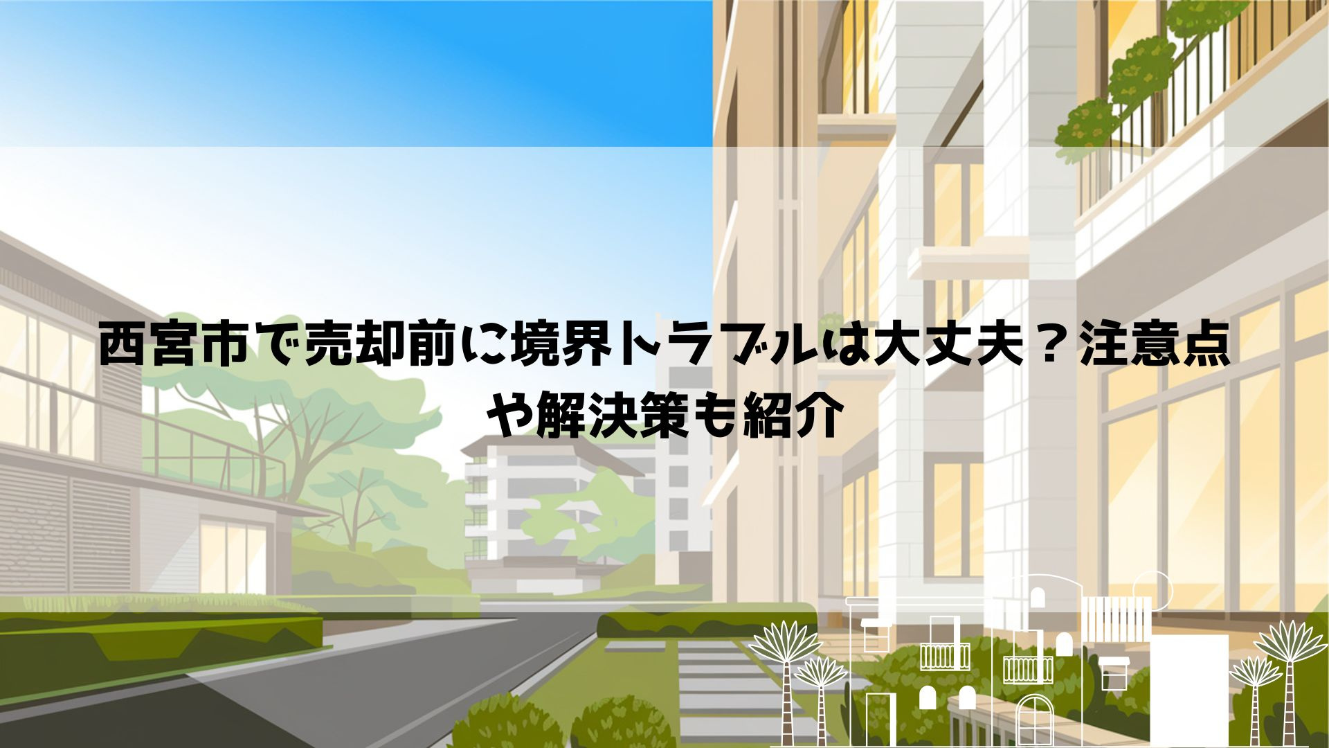 【最新】【西宮市で売却前に境界トラブルは大丈夫？注意点や解決...の画像