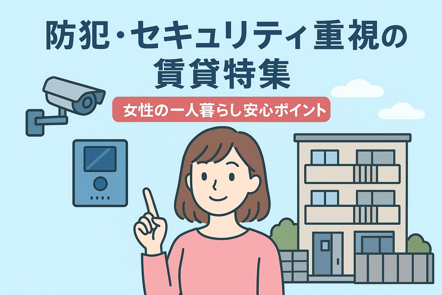 防犯・セキュリティ重視の賃貸特集｜女性の一人暮らし安心ポイン...の画像