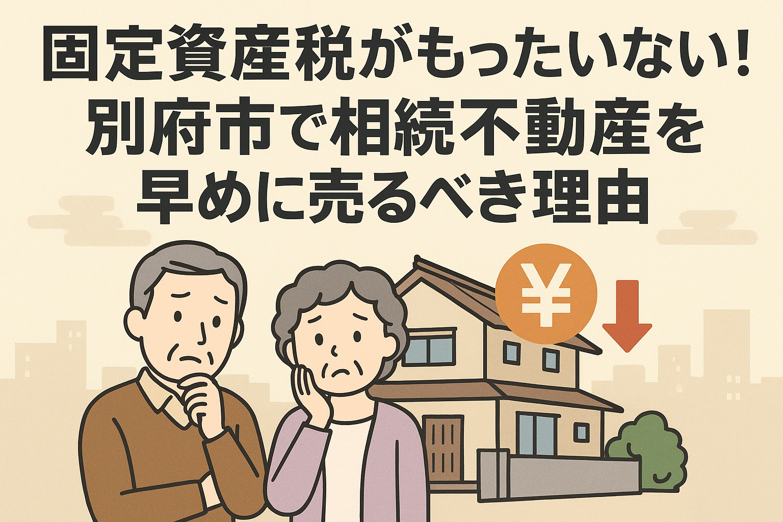 固定資産税がもったいない!別府市で相続不動産を早めに売るべき...の画像