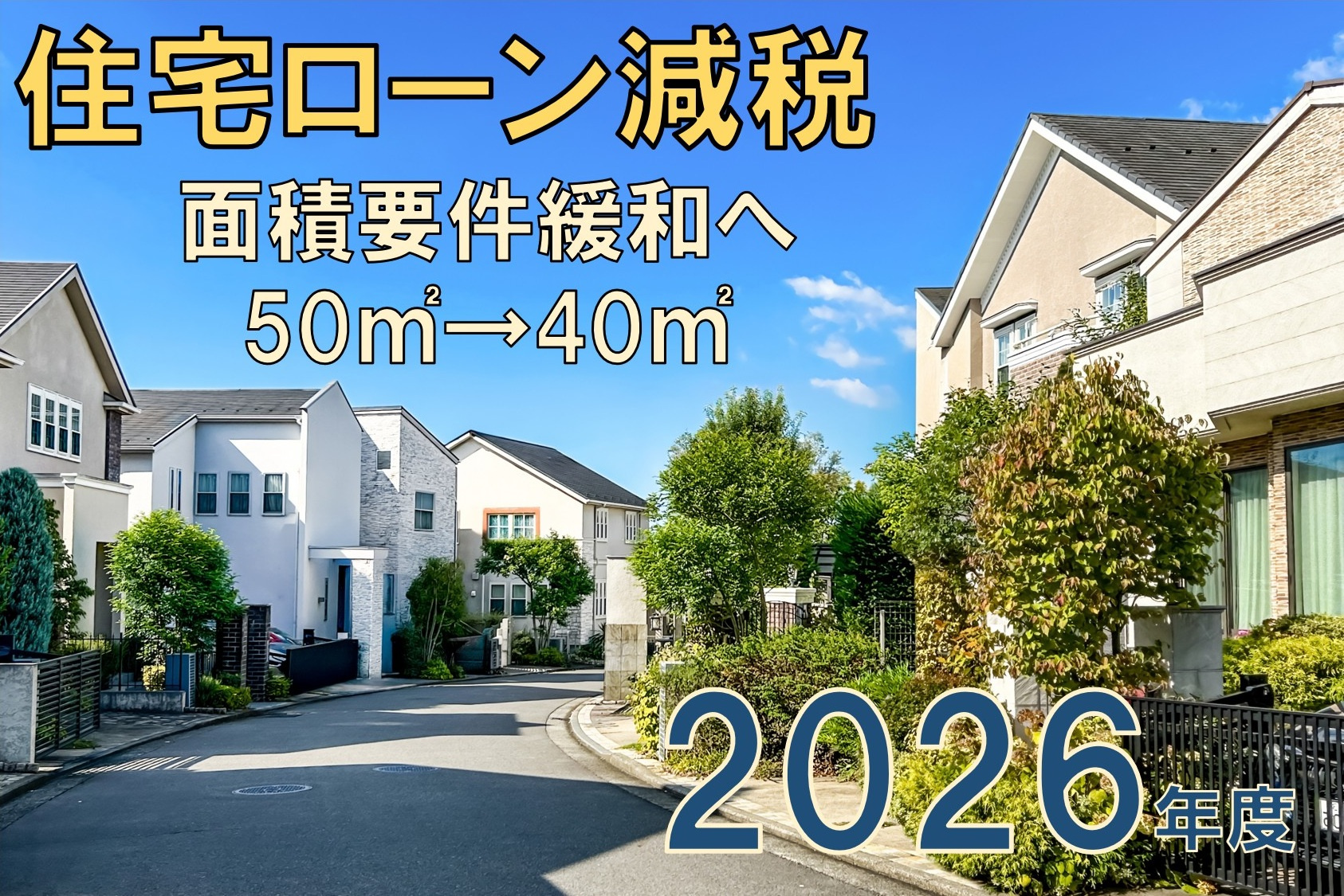 住宅ローン減税、面積要件緩和へ。これまでの50㎡以上が40㎡...の画像