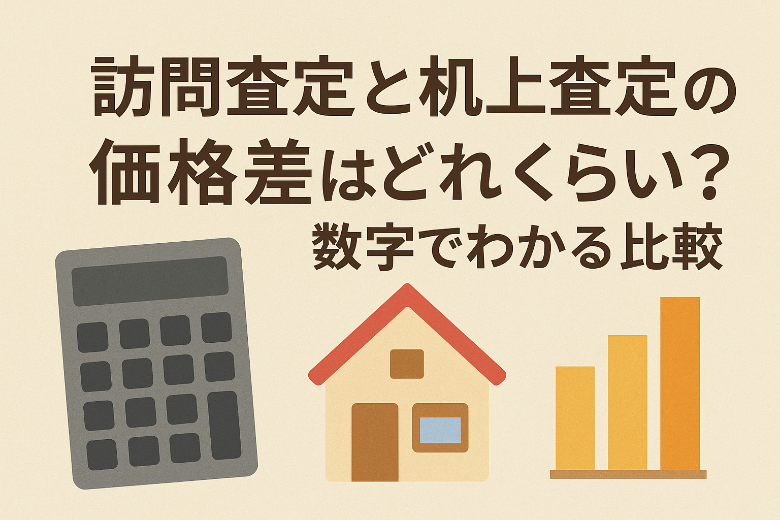 訪問査定と机上査定の価格差はどれくらい？数字でわかる比較の画像