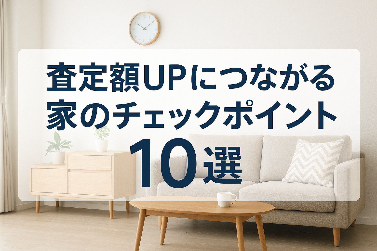 査定額UPにつながる家のチェックポイント10選の画像