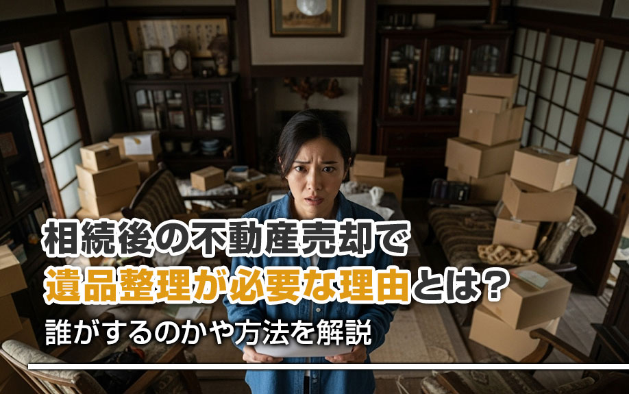 相続後の不動産売却で遺品整理が必要な理由とは？誰がするのかや...の画像