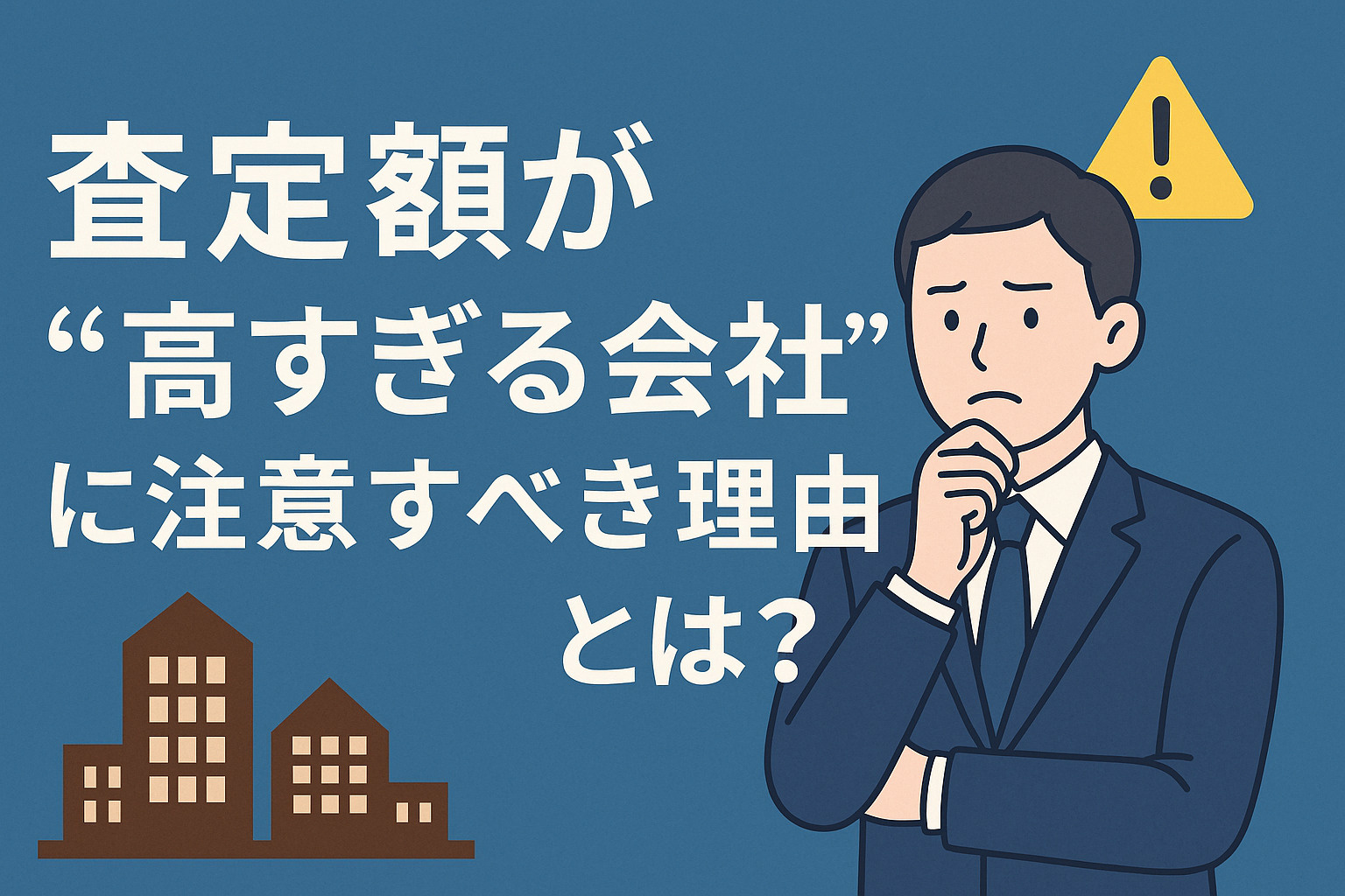 査定額が“高すぎる会社”に注意すべき理由とは？の画像