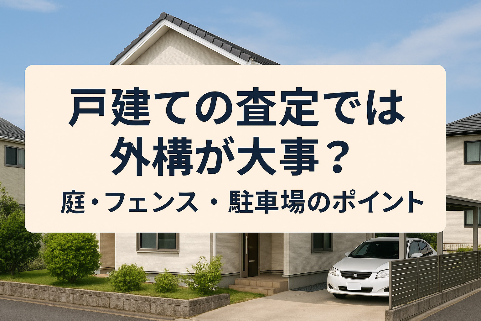 戸建ての査定では「外構」が大事な理由とは？の画像