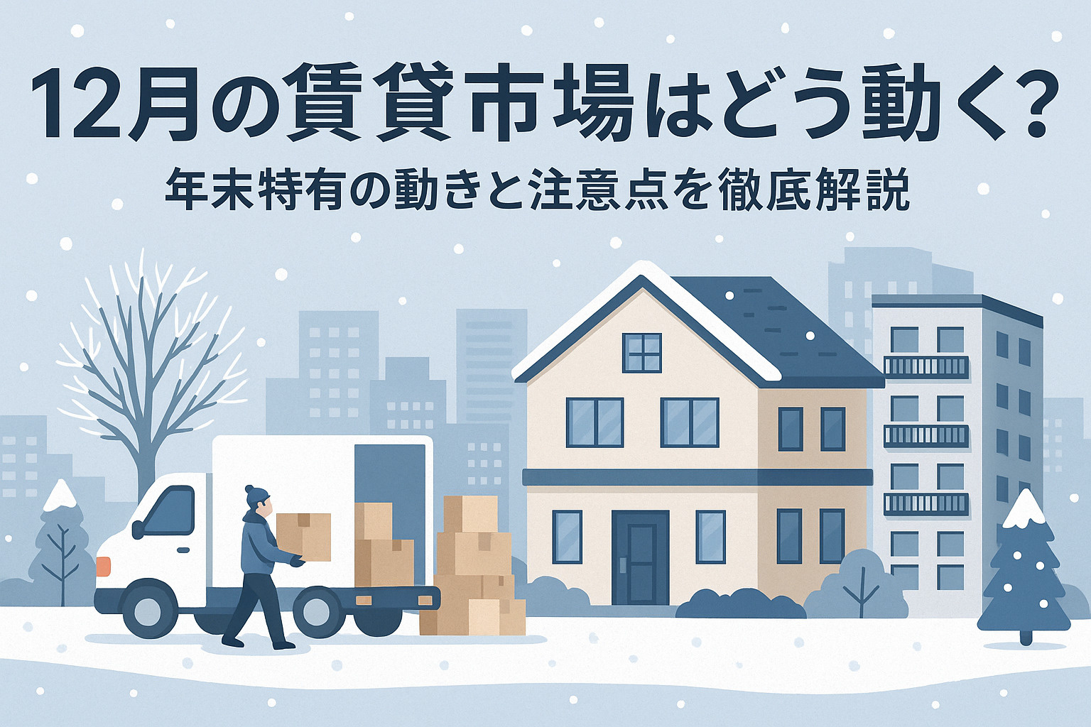 【12月の賃貸市場はどう動く？】年末特有の動きと注意点を徹底...の画像
