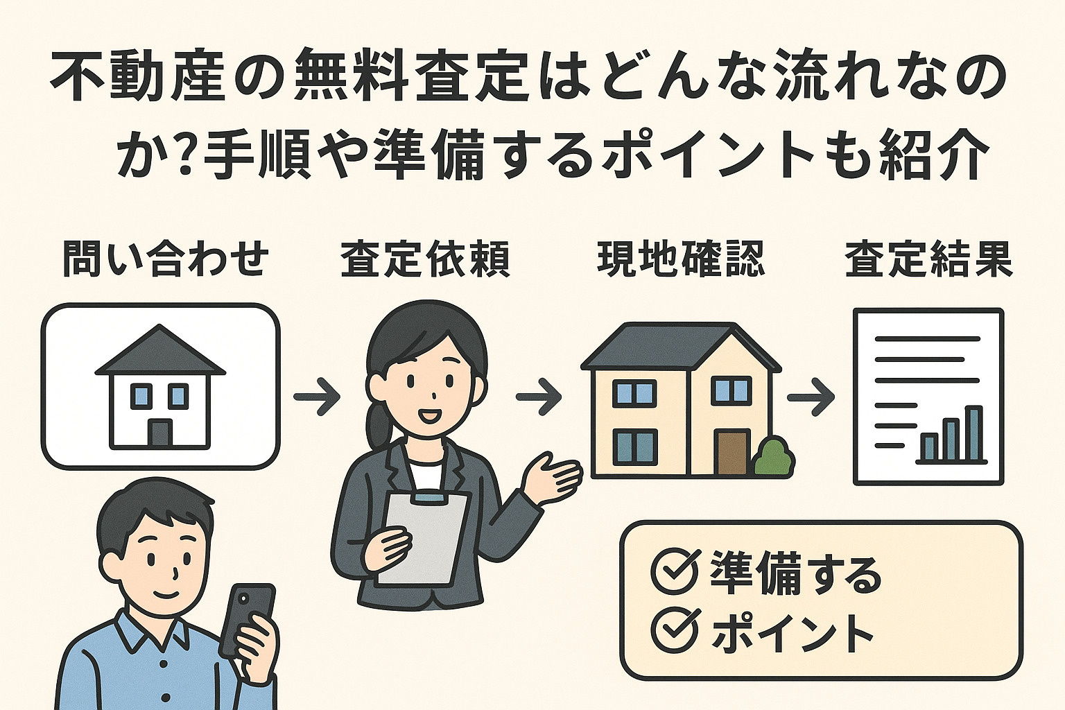 不動産の無料査定はどんな流れなのか？手順や準備するポイントも...の画像