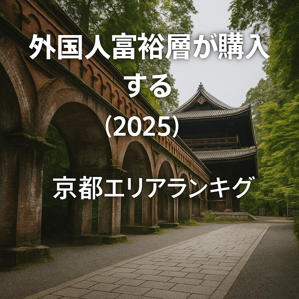 外国人富裕層が購入する京都エリアランキング（2025年最新版...の画像