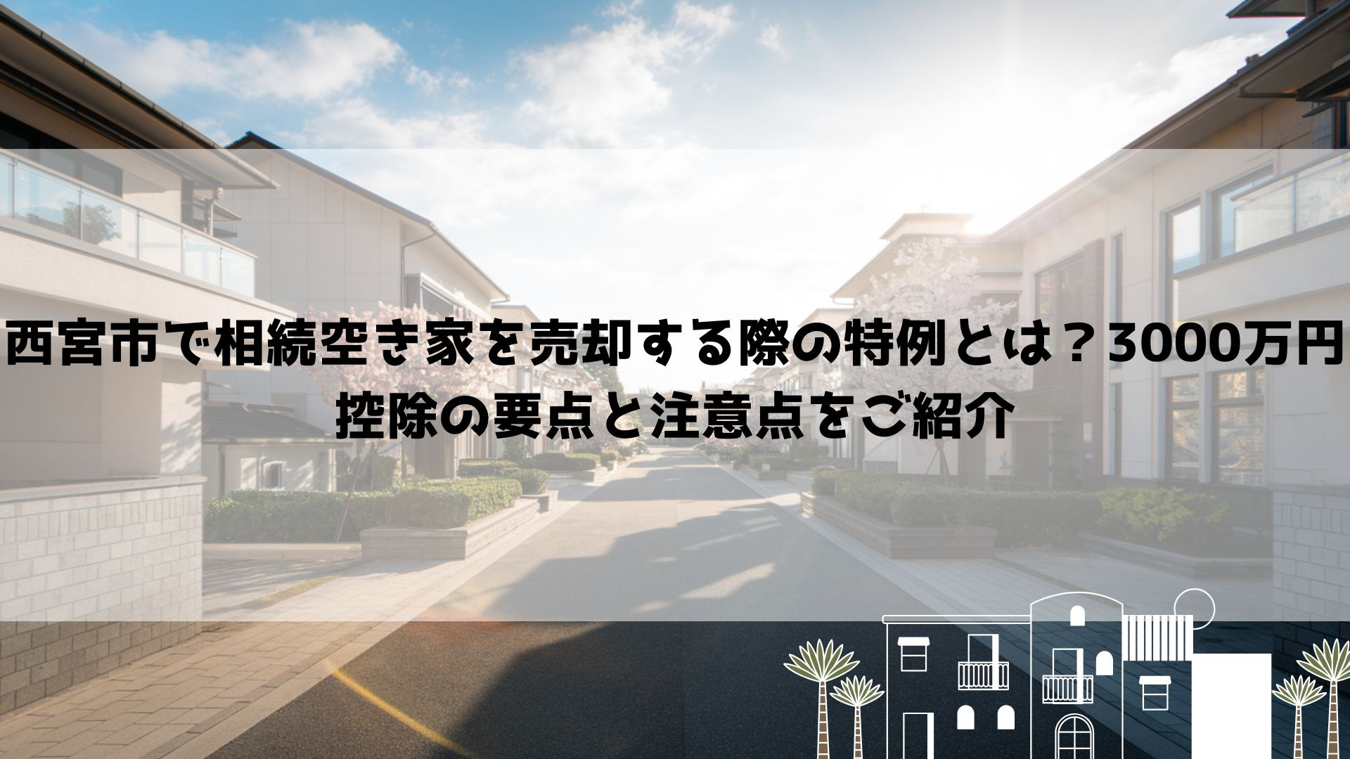 西宮市で相続空き家を売却する際の特例とは？3000万円控除の...の画像
