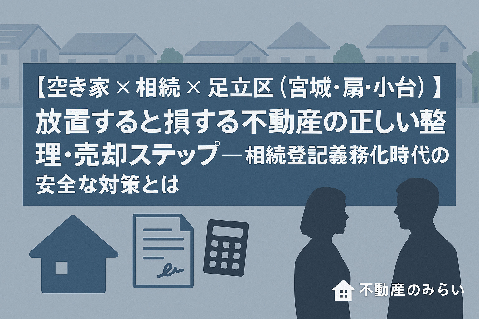 【空き家 × 相続 × 足立区（宮城・扇・小台）】放置すると...の画像