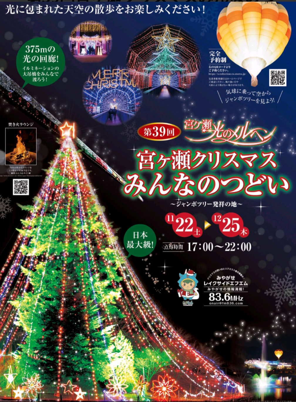 橋本と湖エリアで楽しむ冬の灯りの画像