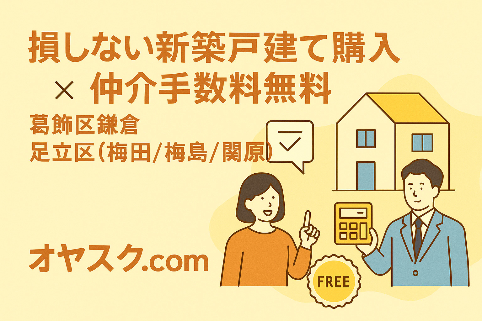 **損しない家探しなら今がチャンス！  “仲介手数料無料”で...の画像