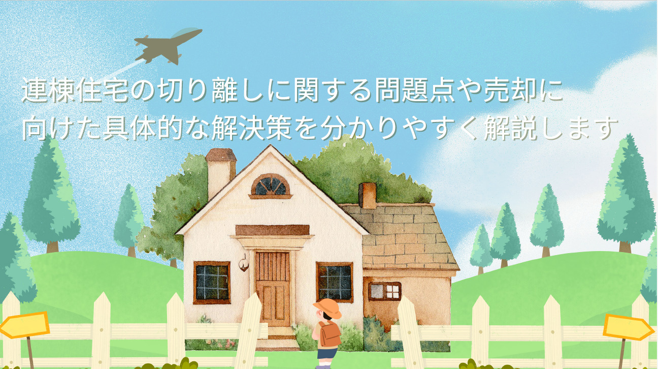 連棟住宅の切り離しで承諾とれない時は？売却や相談先の選び方も...の画像