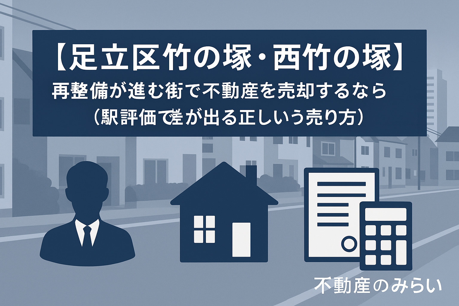 【足立区竹の塚・西竹の塚】再整備が進む街で不動産を売却するな...の画像