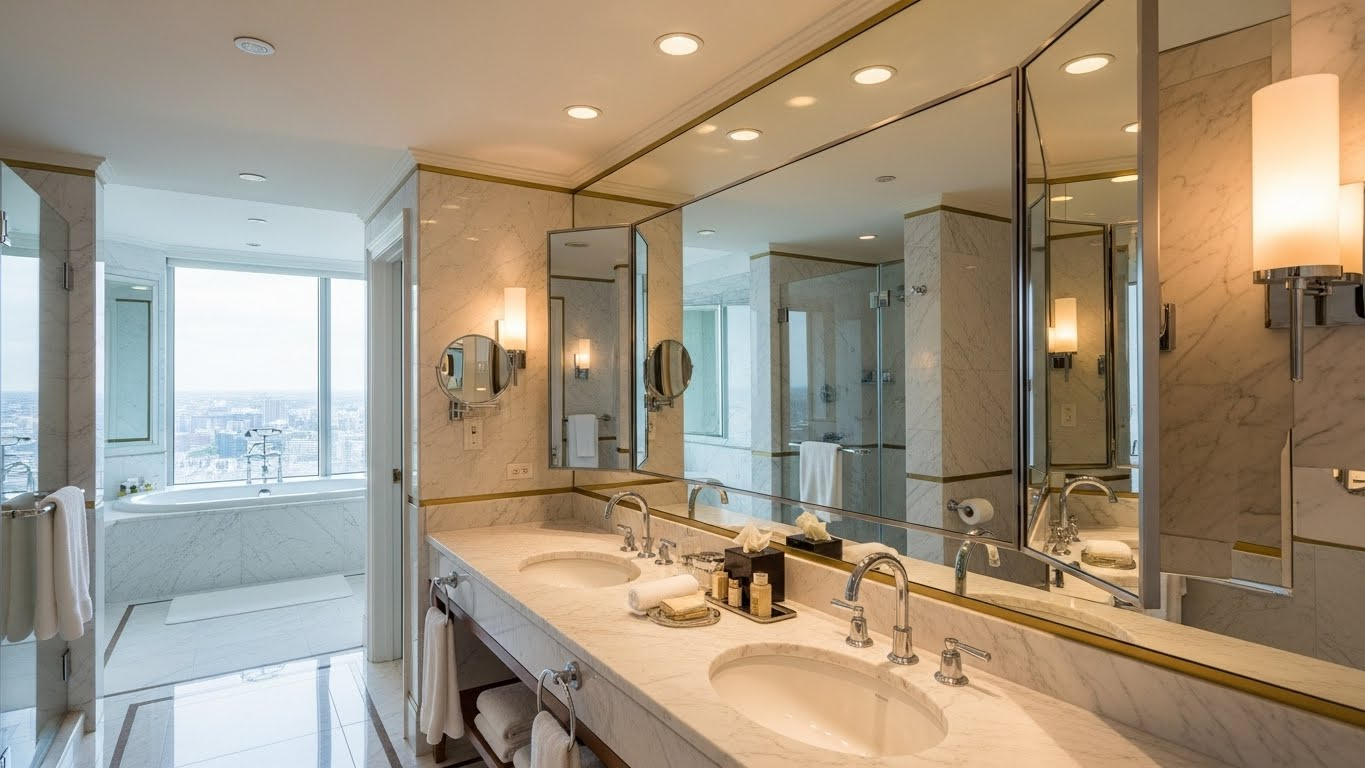 三面鏡の洗面台はやっぱり人気？使い方やメリットデメリットまで...の画像