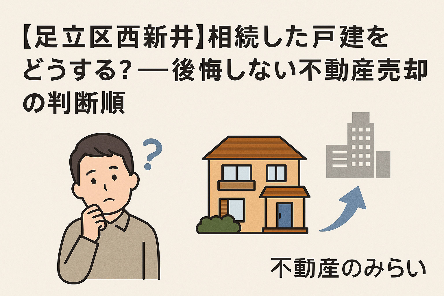 「足立区西新井・西新井本町・西新井栄町で相続した戸建をどうす...の画像