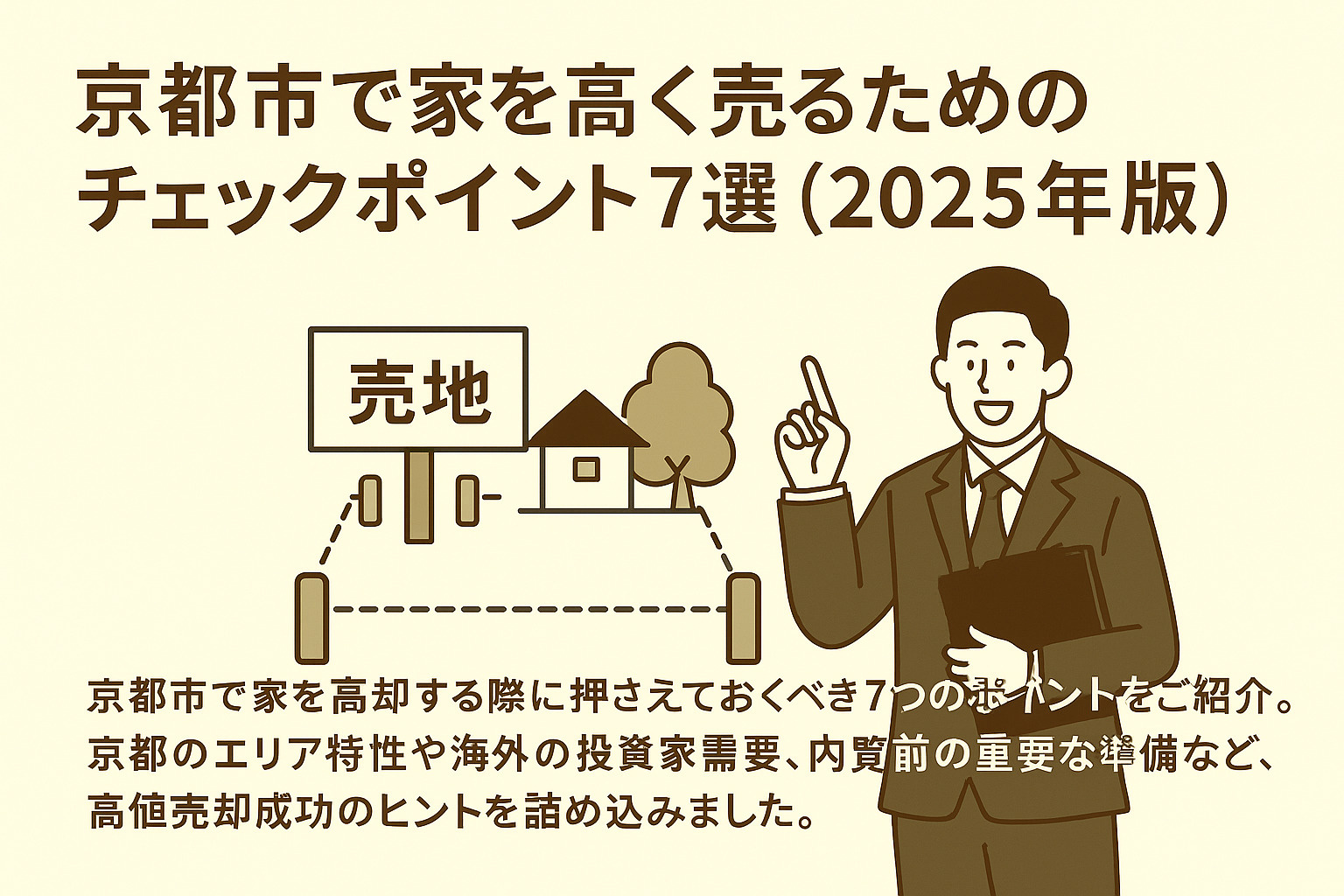 京都市で家を高く売るためのチェックポイント7選（2025年版...の画像