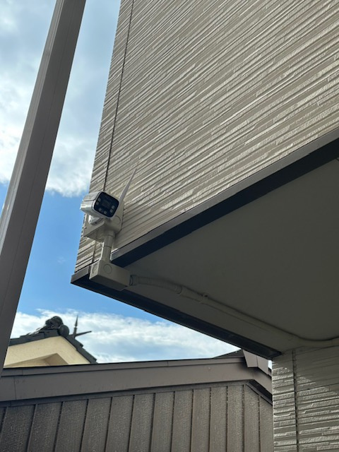 防犯カメラ設置の画像