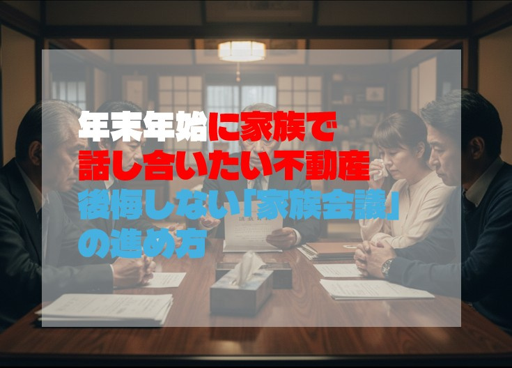 年末年始に家族で話し合いたい不動産｜後悔しない「家族会議」の...の画像