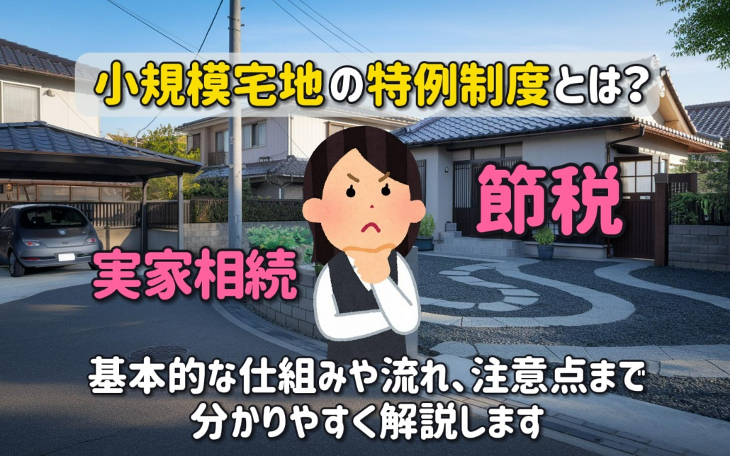 実家相続と節税に役立つ小規模宅地の特例制度とは？詳細や注意点...の画像