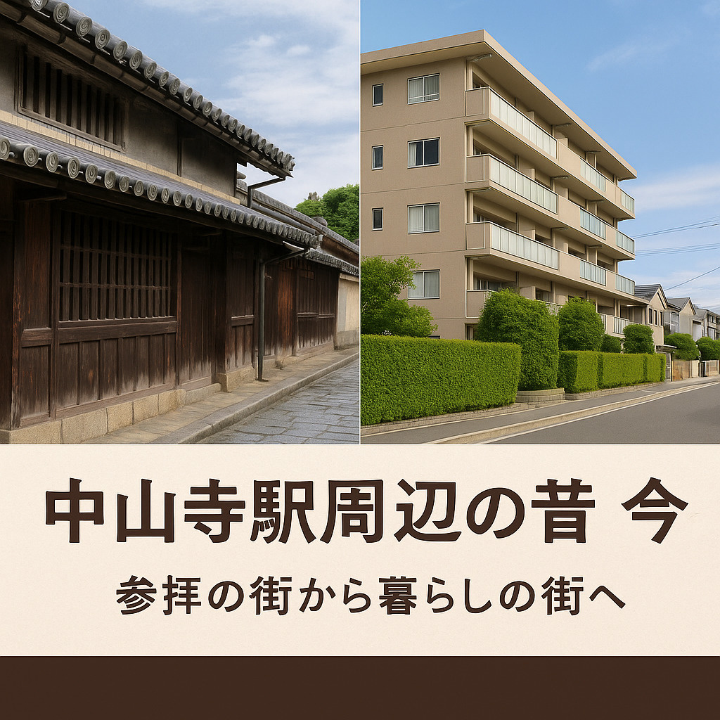 中山寺駅周辺の「昔と今」｜参拝の街から暮らしの街への画像