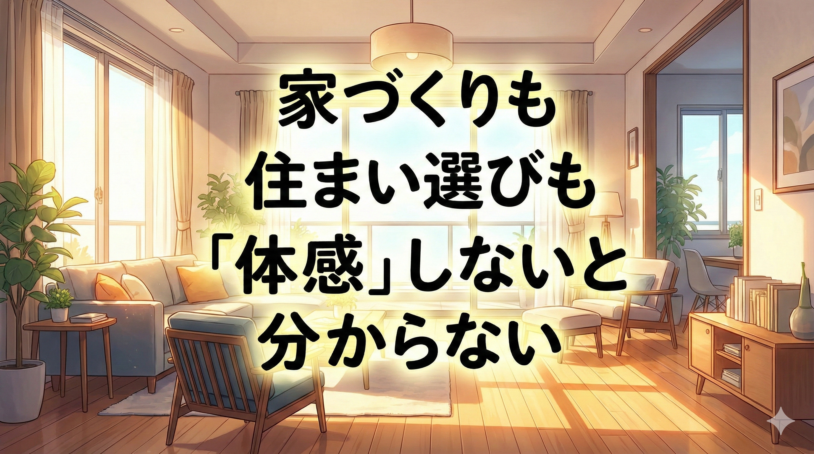 家づくりも住まい選びも「体感」しないと分からない。の画像