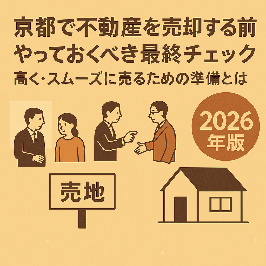 京都で不動産を売却する前にやっておくべき最終チェック｜高く・...の画像