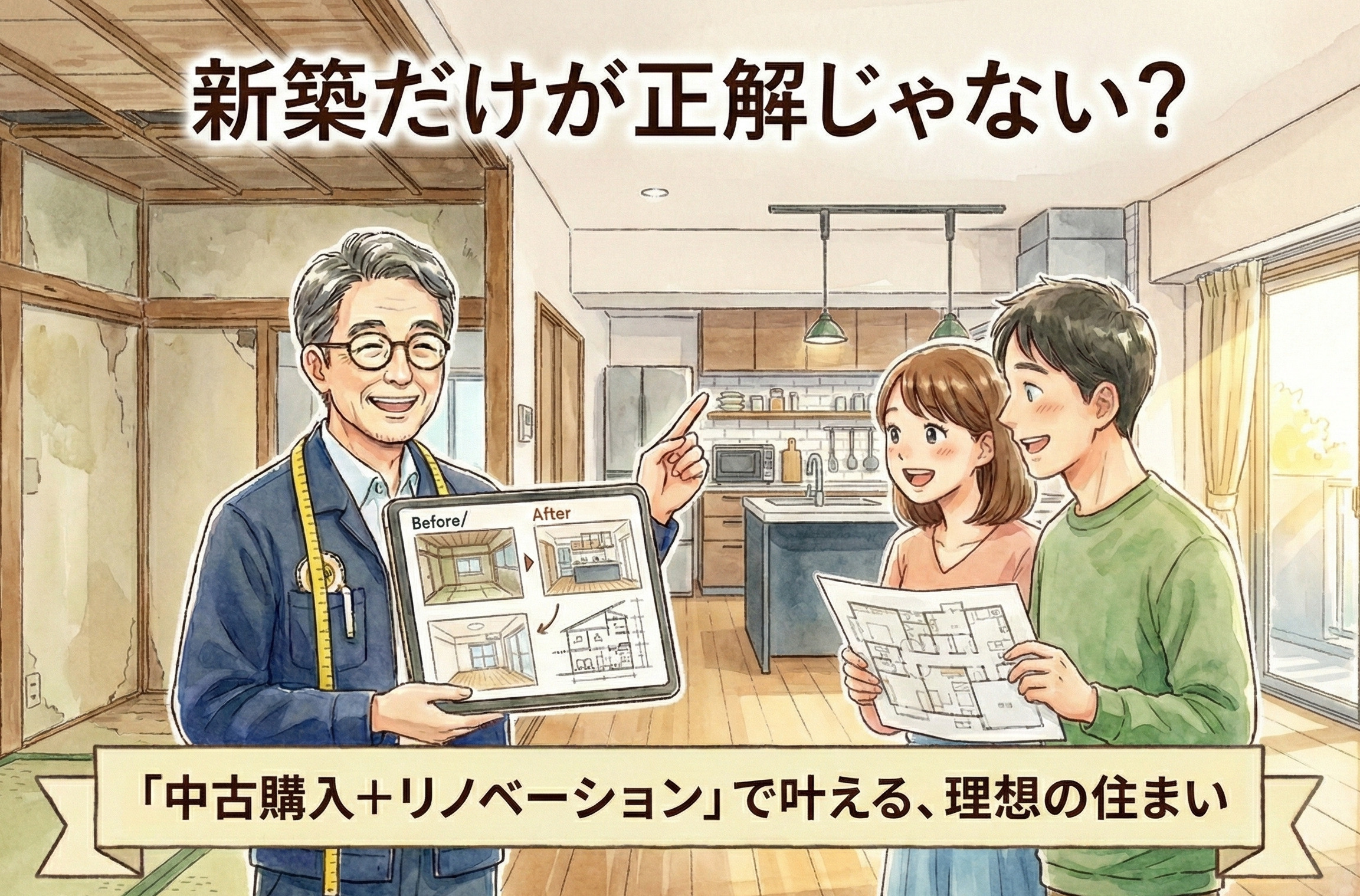 新築だけが正解じゃない？「中古購入＋リノベーション」で叶える...の画像