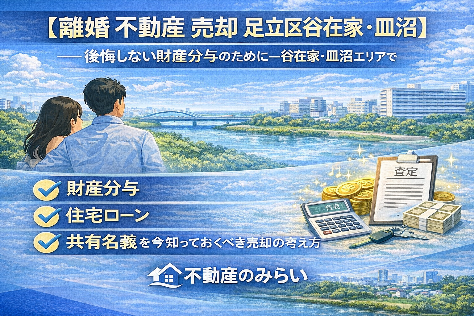 【離婚 不動産 売却 足立区谷在家・皿沼】  後悔しない財産...の画像
