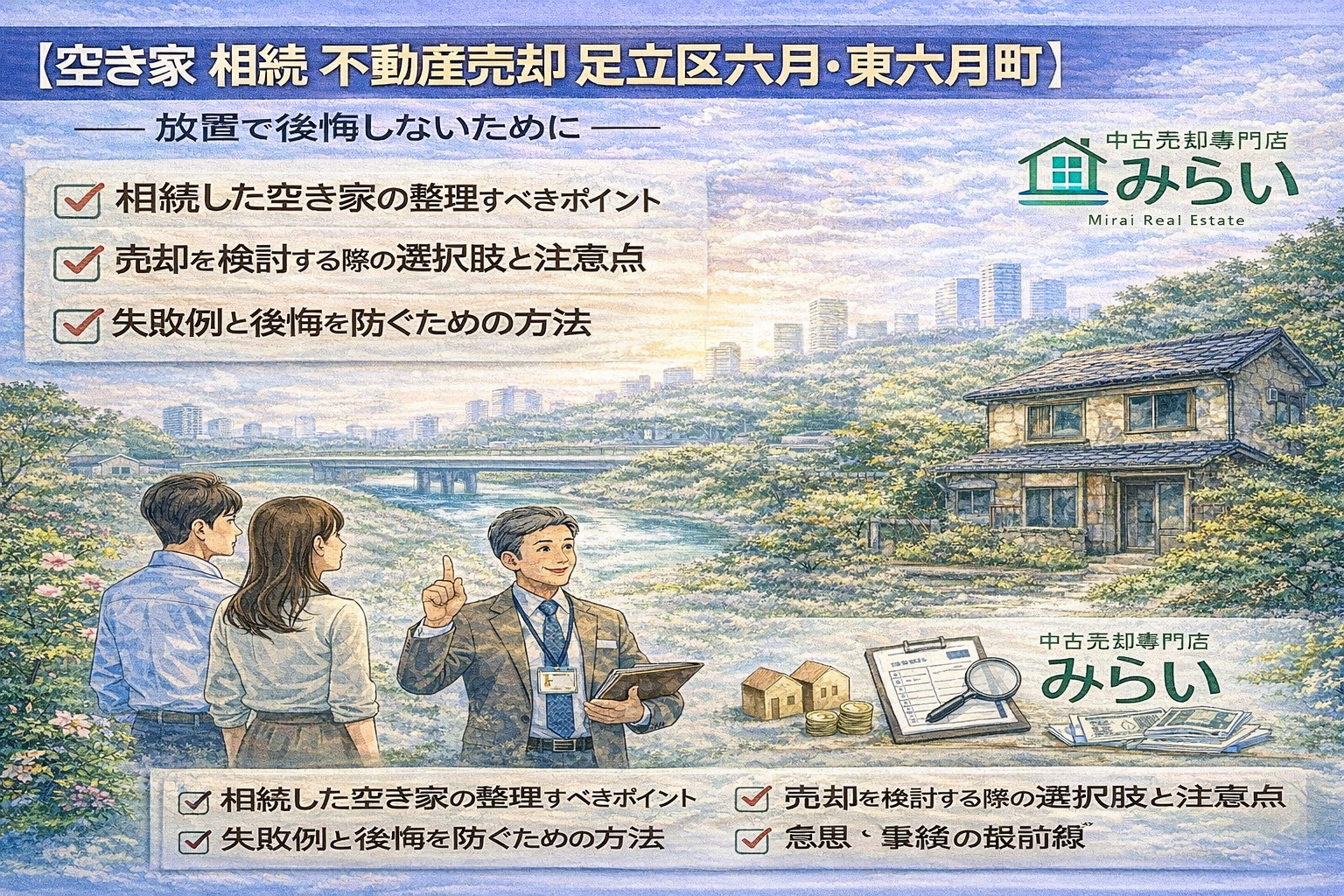 【空き家 相続 不動産売却 足立区六月・東六月町】  放置で...の画像
