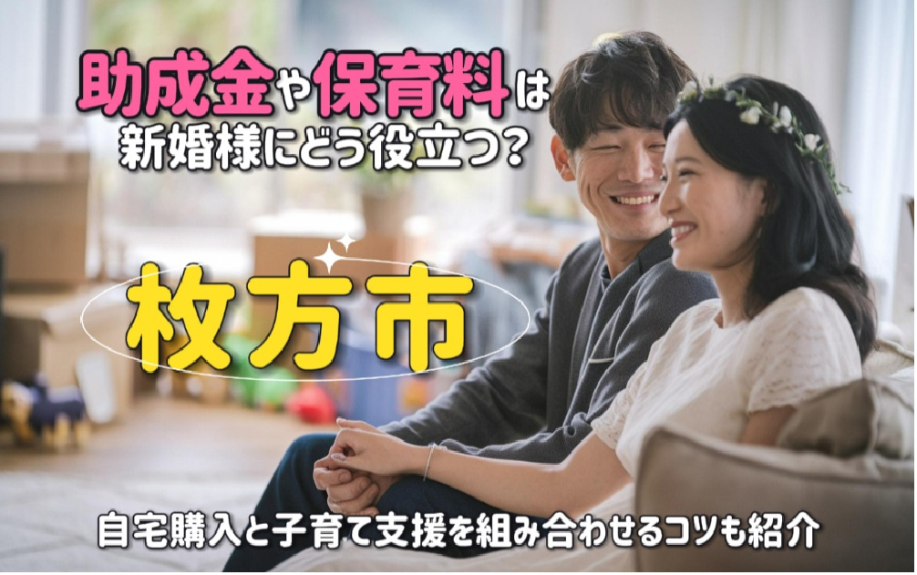 枚方市の助成金や保育料は新婚様にどう役立つ？自宅購入と子育て...の画像