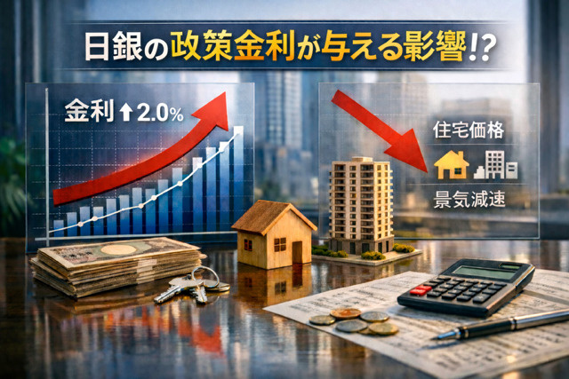 日本銀行の政策金利利上げが不動産に与える影響は？金融や物価の...の画像