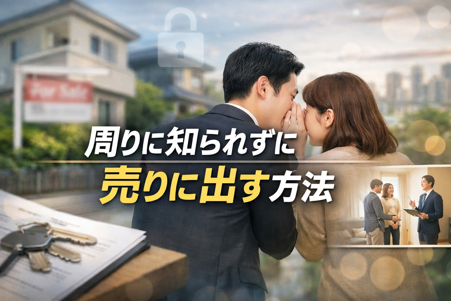 周りに知られずに売りに出す方法の画像