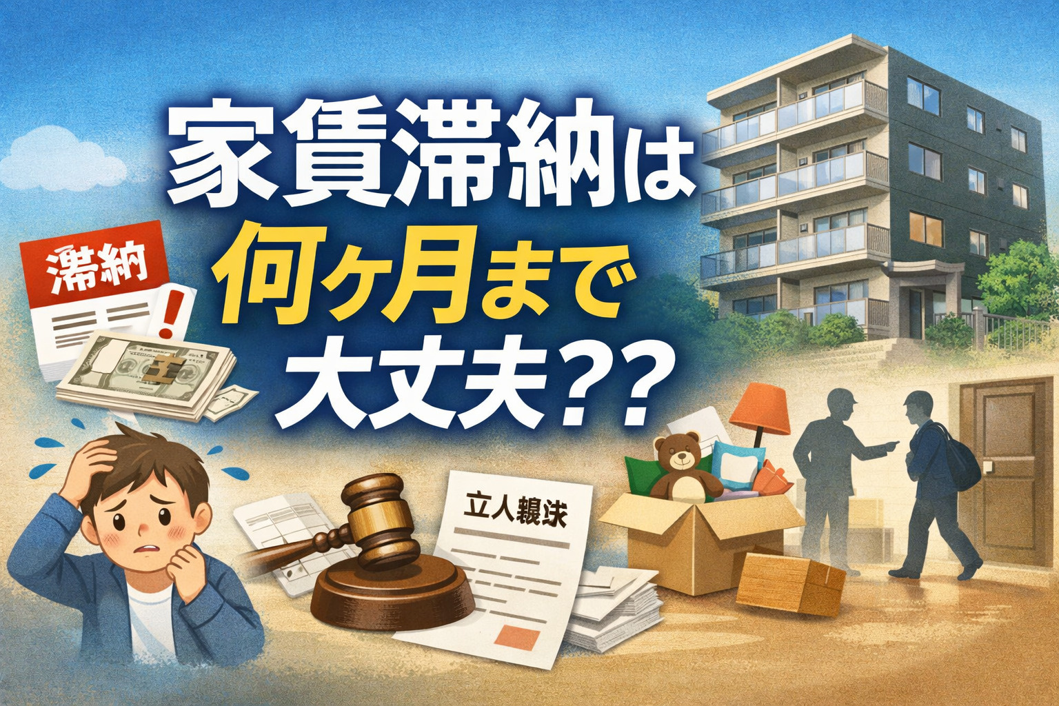 家賃滞納は何ヶ月まで大丈夫？？の画像