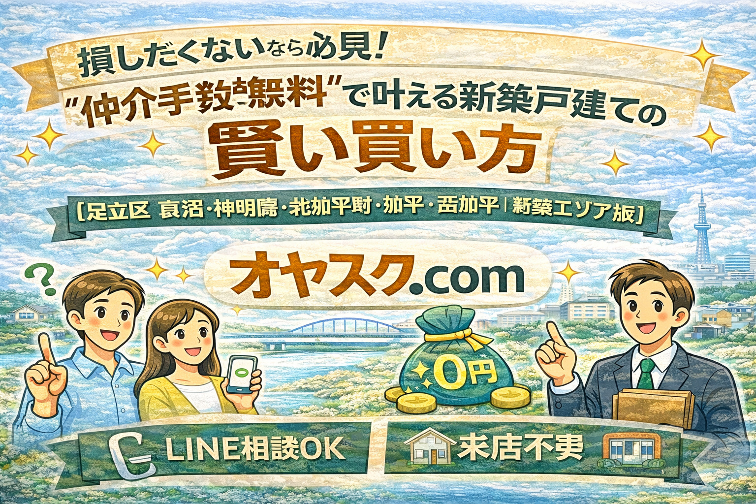 損したくないなら必見！ “仲介手数料無料”で叶える新築戸建て...の画像