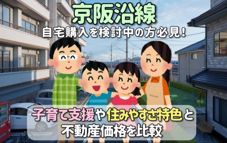 自宅購入を検討中の方必見！京阪沿線の子育て支援や住みやすさ特...の画像