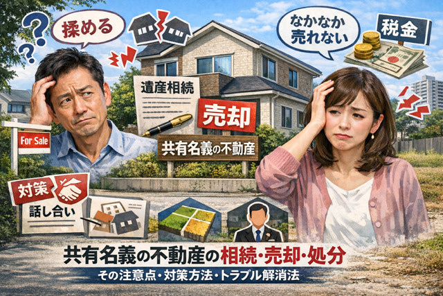 共有名義不動産の相続や売却は何に注意すべき？処分や対策のポイ...の画像