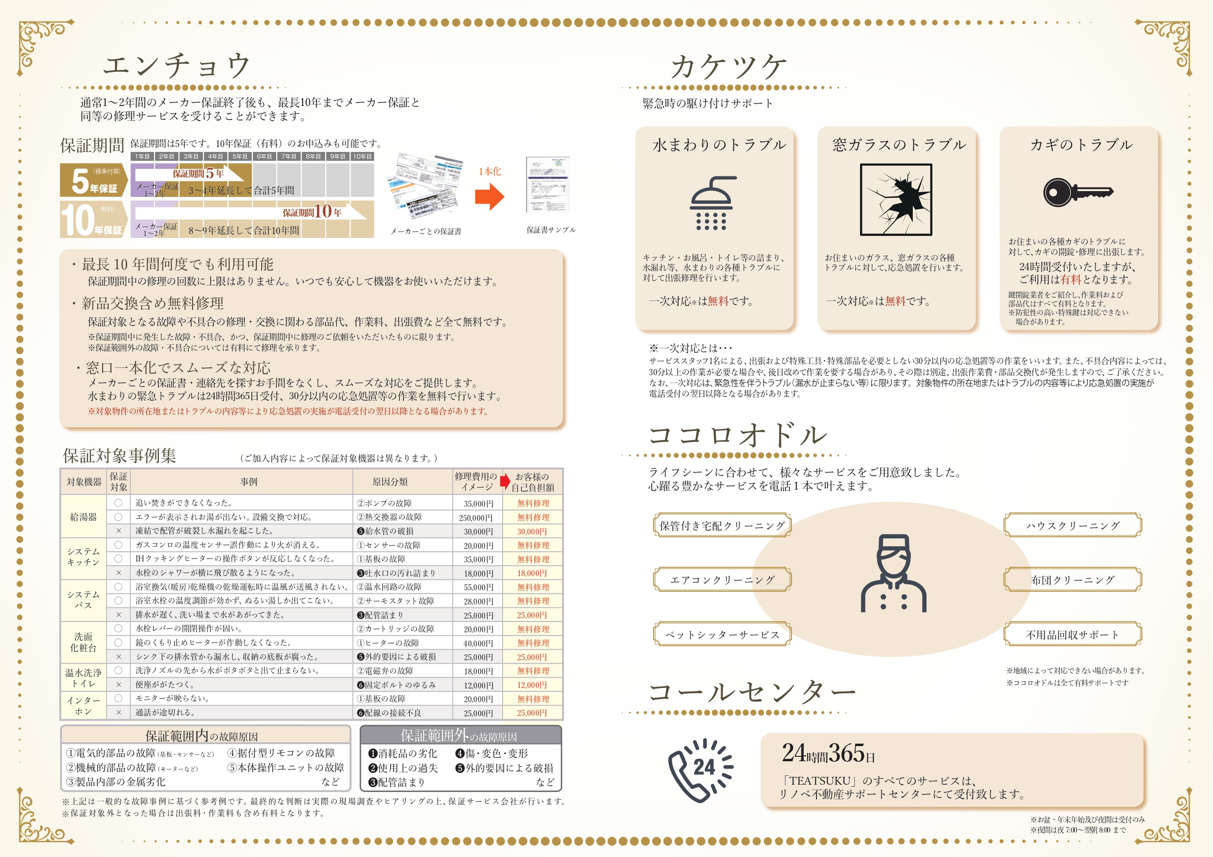 ☆設備保証 最長 10 年間！何度でも利用可能！☆の画像