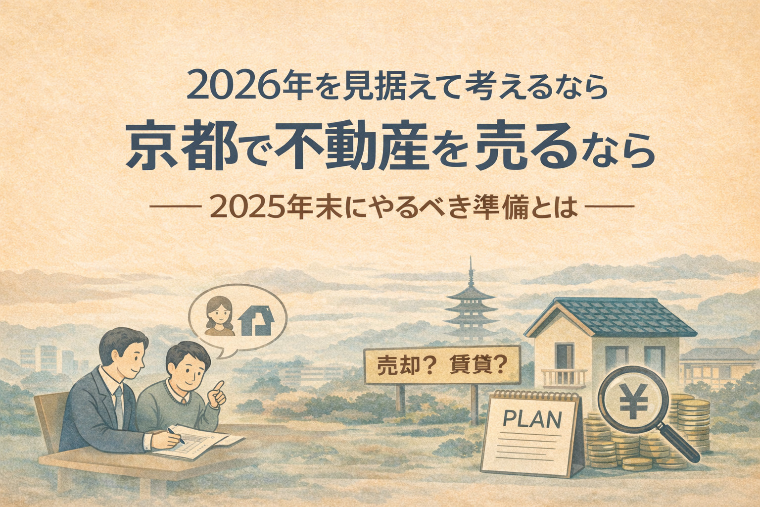 2026年を見据えて京都で不動産を売るなら、2025年末にや...の画像