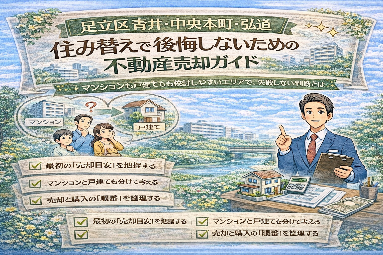 【足立区青井・中央本町・弘道】  住み替えで後悔しないための...の画像